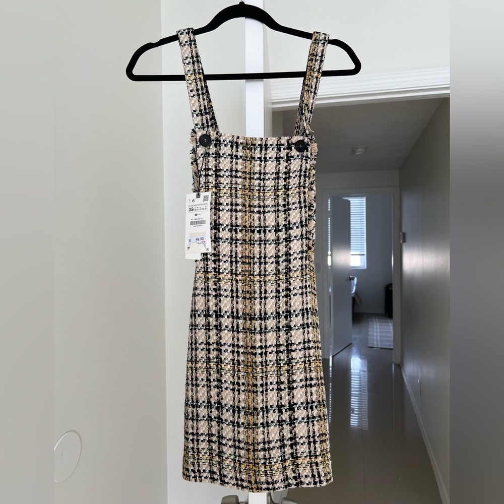 Plaid mini dress